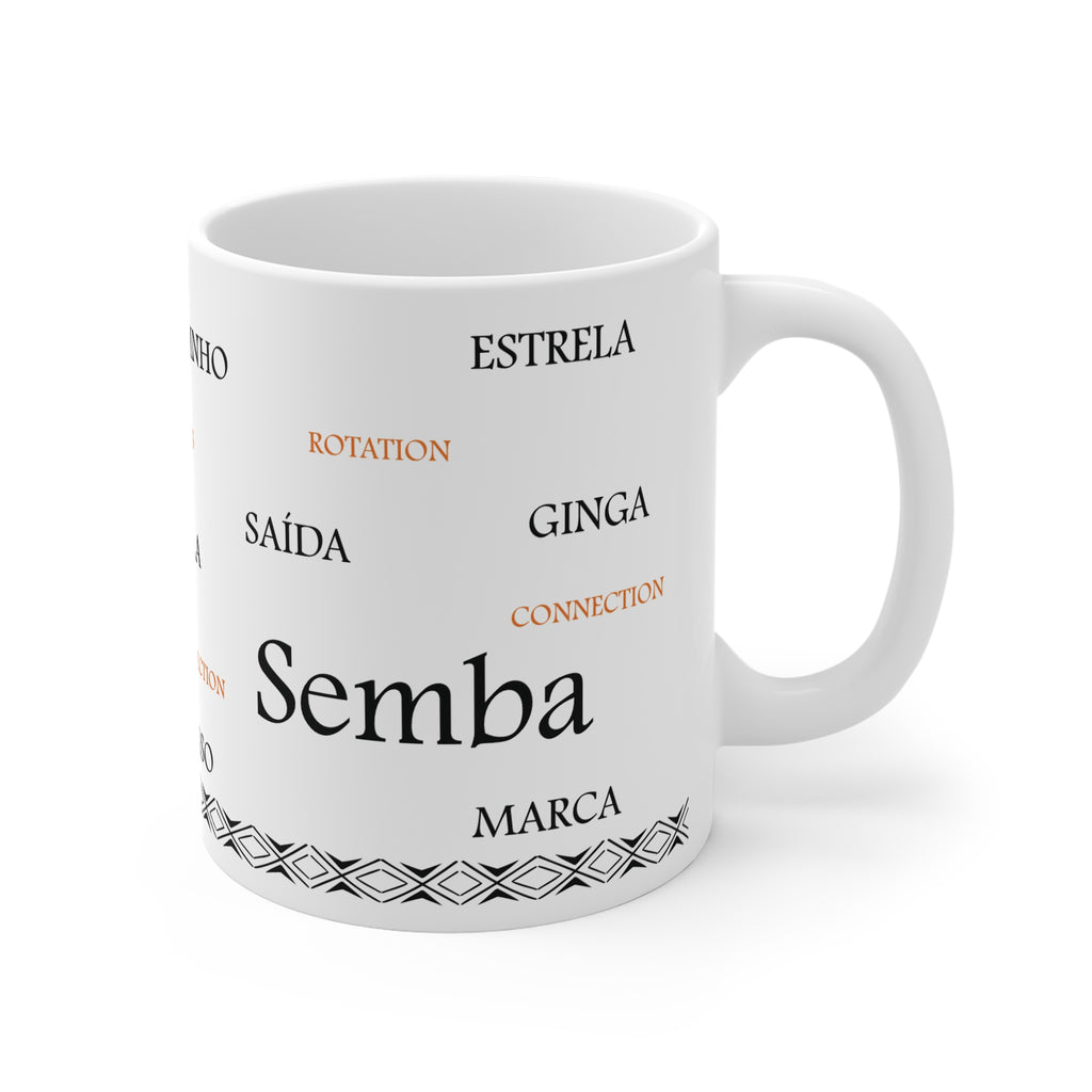 White Casa M&O homeware mug inspired by Kizomba and Semba dance flow